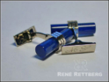 Lapislazuli Knöpfe für Doppelmanschetten