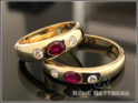 Bandring mit facettiertem Rubin individuelle Anfertigung
