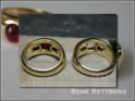 breiter Saphir Cabohon Bandring