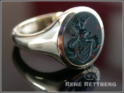 Siegelring oval mit Blutjaspis