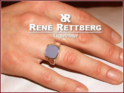 antik 11x11mm mit leicht-taillierter Ringform